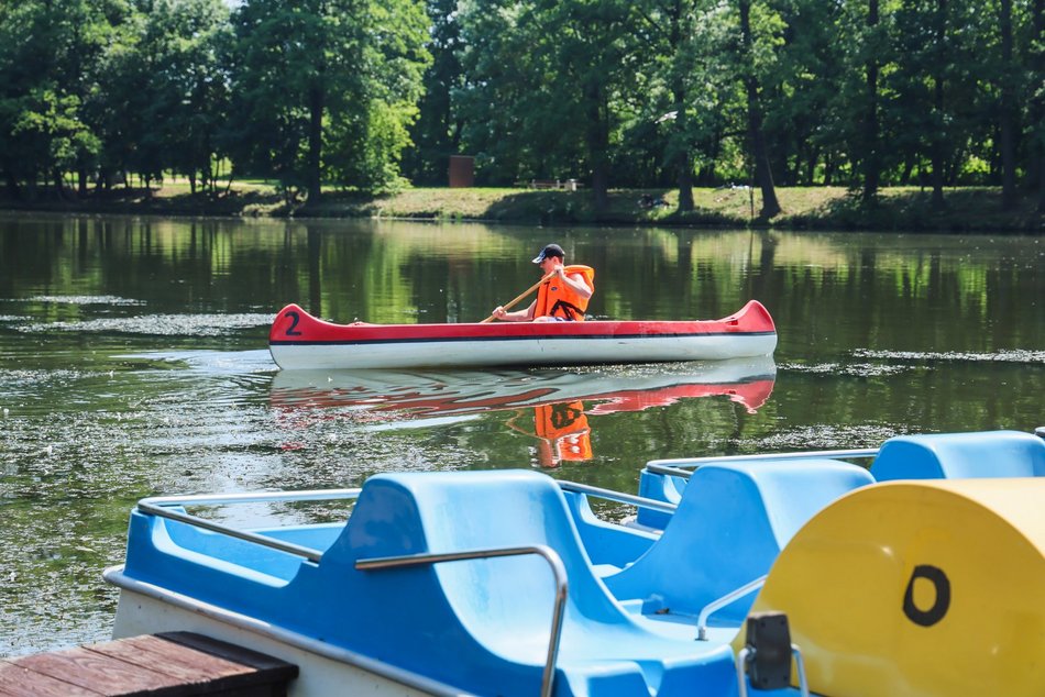 Łódź. Park na Młynku w Łodzi