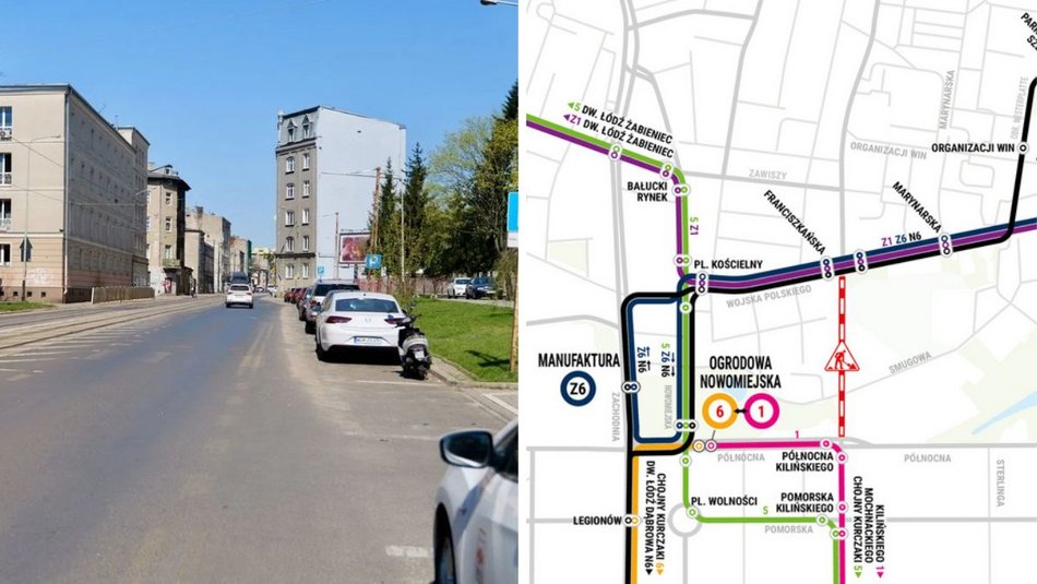 Łódź. Remont Franciszkańskiej w Łodzi. Zmiany w ruchu i MPK Łódź