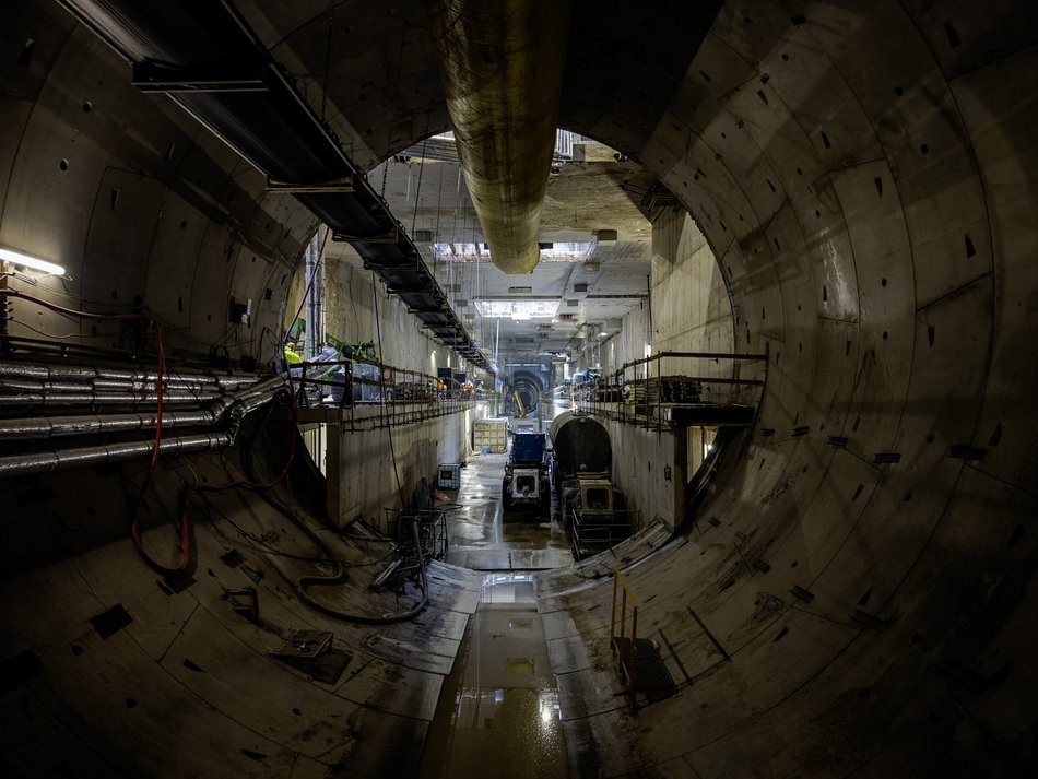 Tunel pod Łodzią. Budowa stacji Łódź Polesie od środka