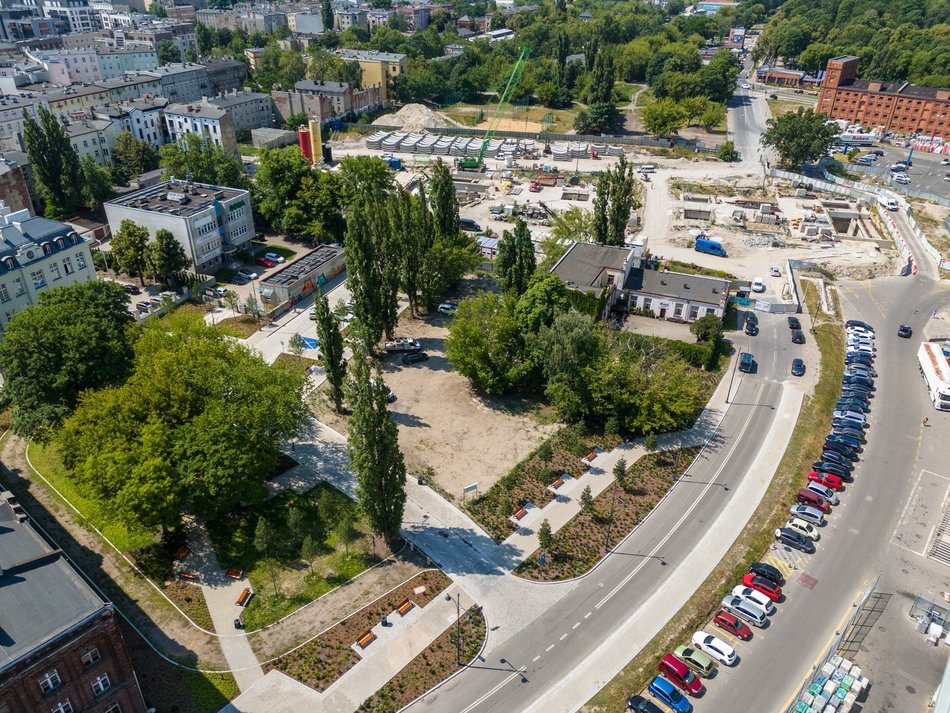 Tunel średnicowy pod Łodzią - plac budowy