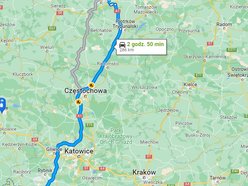 Автомагістраль А1 готова! У подорож з Лодзі до Чехії менш ніж за 3 години, фото Google Maps
