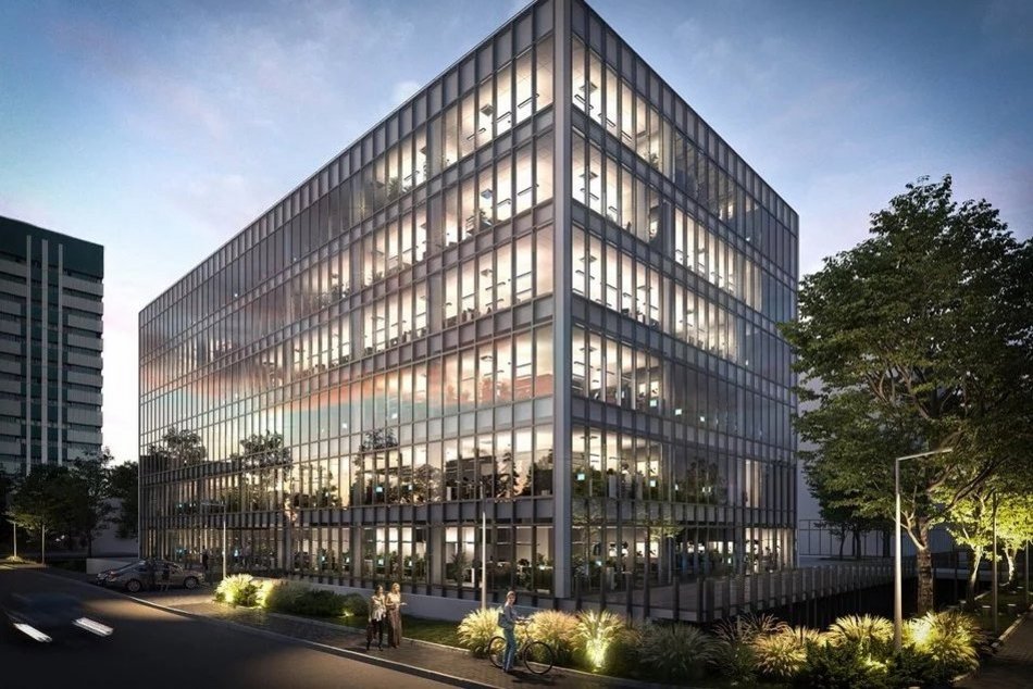 Łódź. Wielka budowa przy CKD z lotu ptaka. Powstaje nowy gmach Uniwersytetu Medycznego