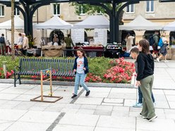 Słowiańska wioska na Starym Rynku podczas 601. Urodzin Łodzi