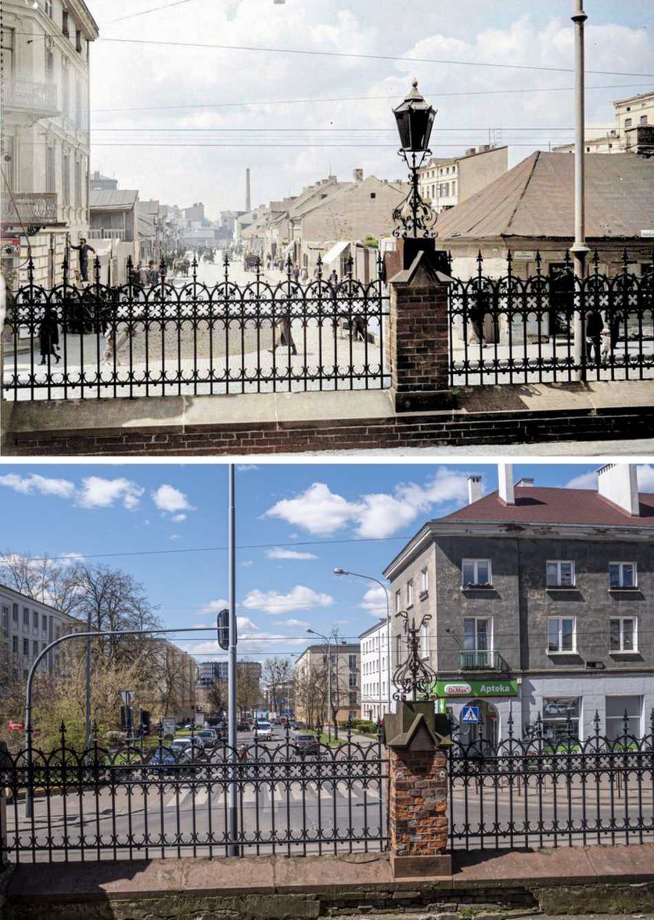 dawna obecna lodz refotografie