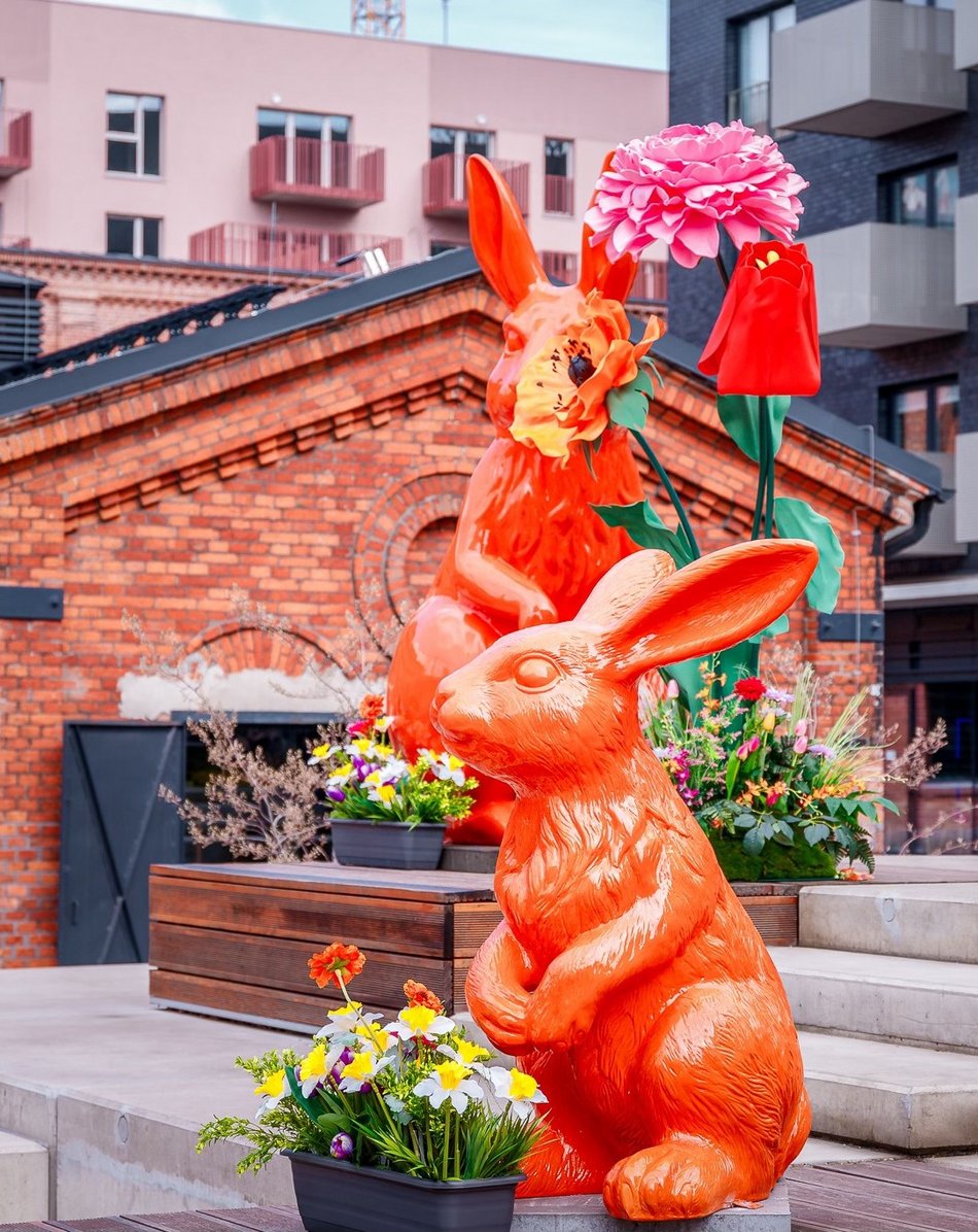 Łódź. Zające wielkanocne opanowały Fuzję! Widziałeś już te niezwykłe dekoracje?
