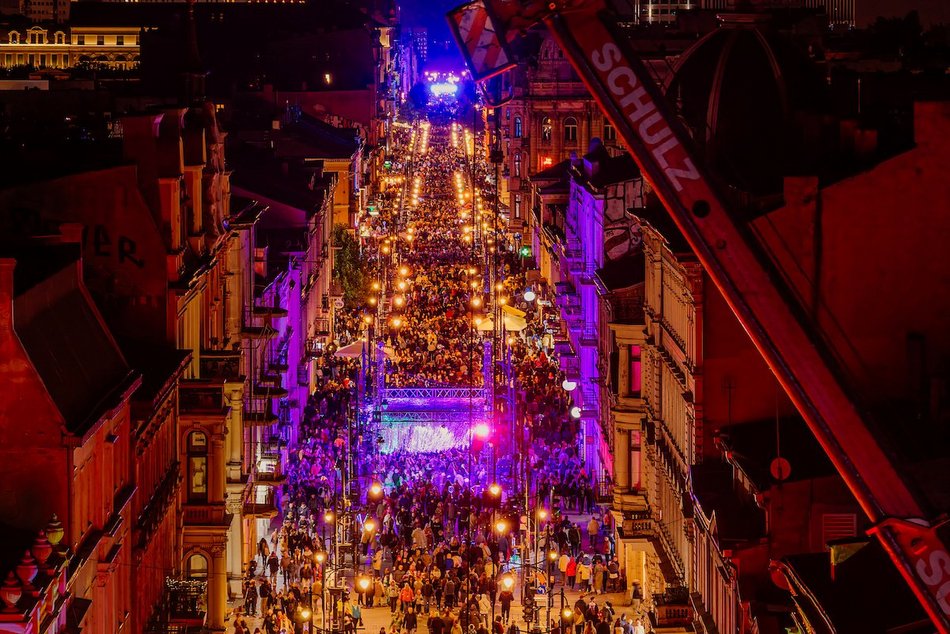 Light Move Festival Łódź 2025 z lotu ptaka! Te widoki zachwycą każdego!