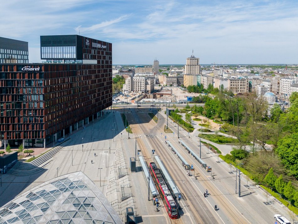 Łódź. Kolej Dużych Prędkości w Łodzi. Budowa komory przy Sienkiewicza