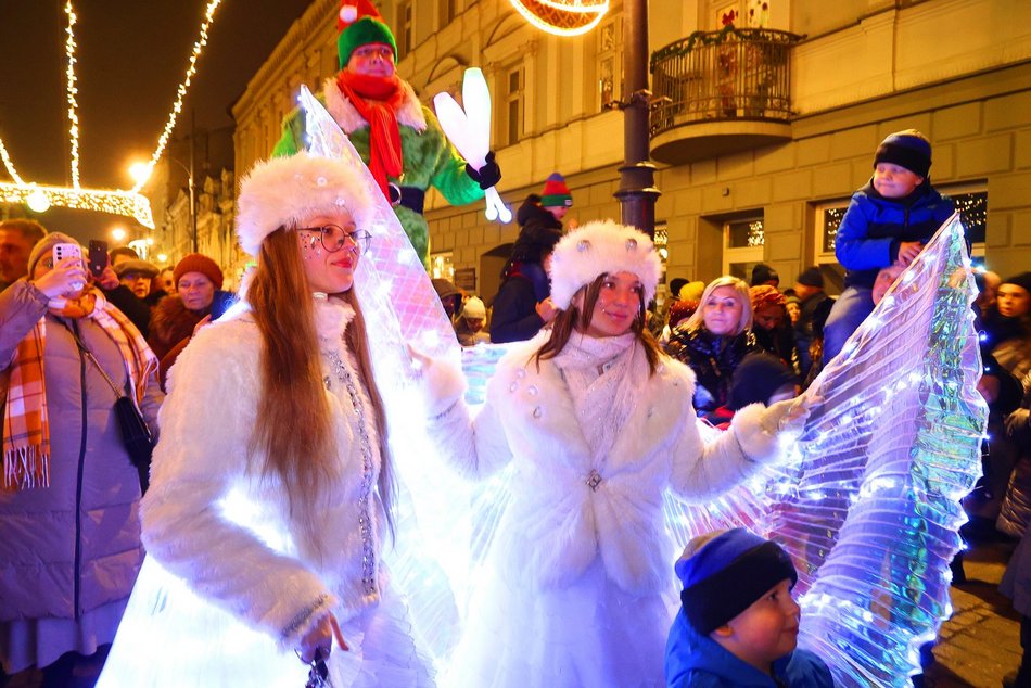 Świąteczna iluminacja Piotrkowskiej Łódź