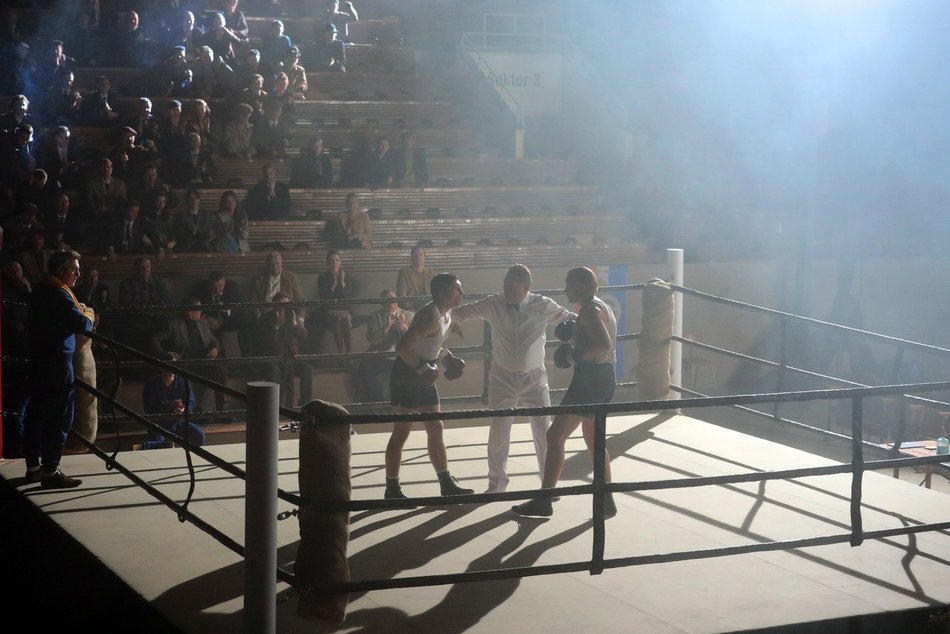 Plan filmowy w Hali Sportowej w Łodzi