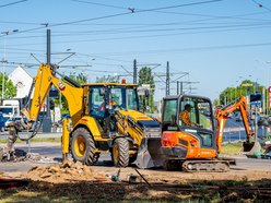 Prace na skrzyżowaniu ul. Legionów i al. Włókniarzy