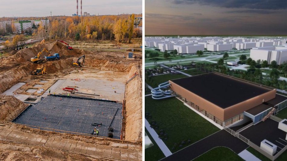 Łódź. Aquapark Widzew w Łodzi w budowie. Prace zgodnie z harmonogramem!