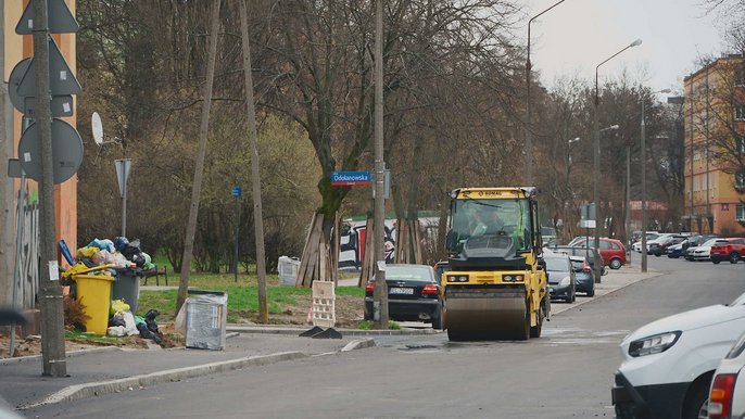 Łódź. Remont ul. Gandhiego w Łodzi