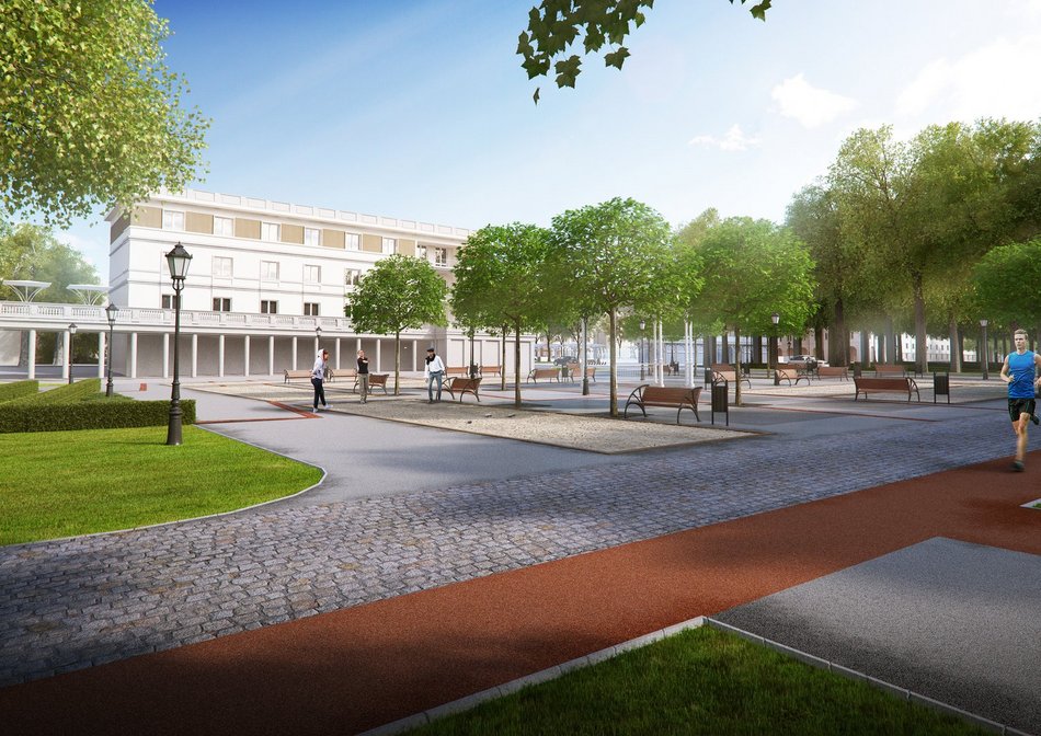 Park Staromiejski w Łodzi - wizualizacja
