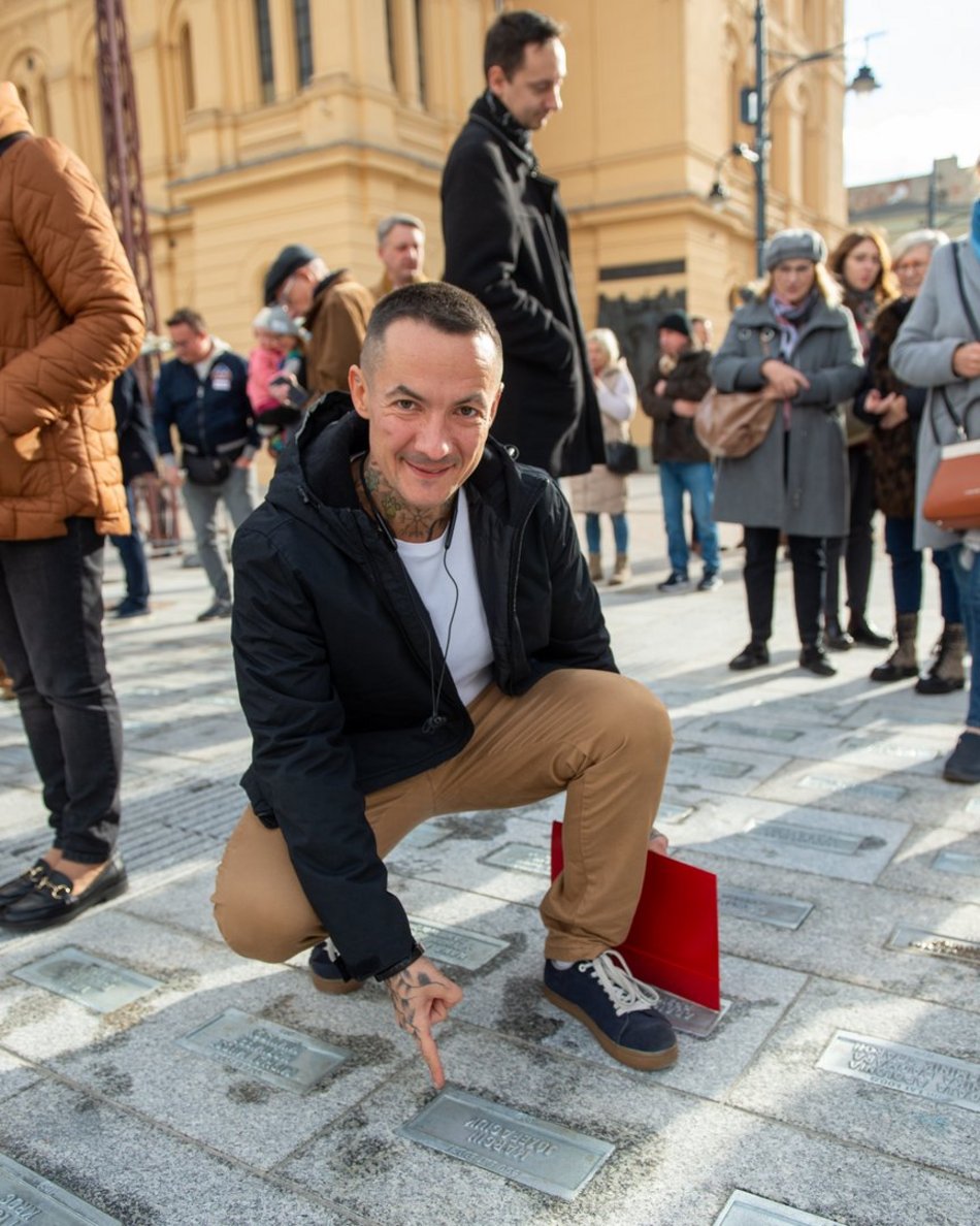 Odsłonięcie pomnika na placu Wolności