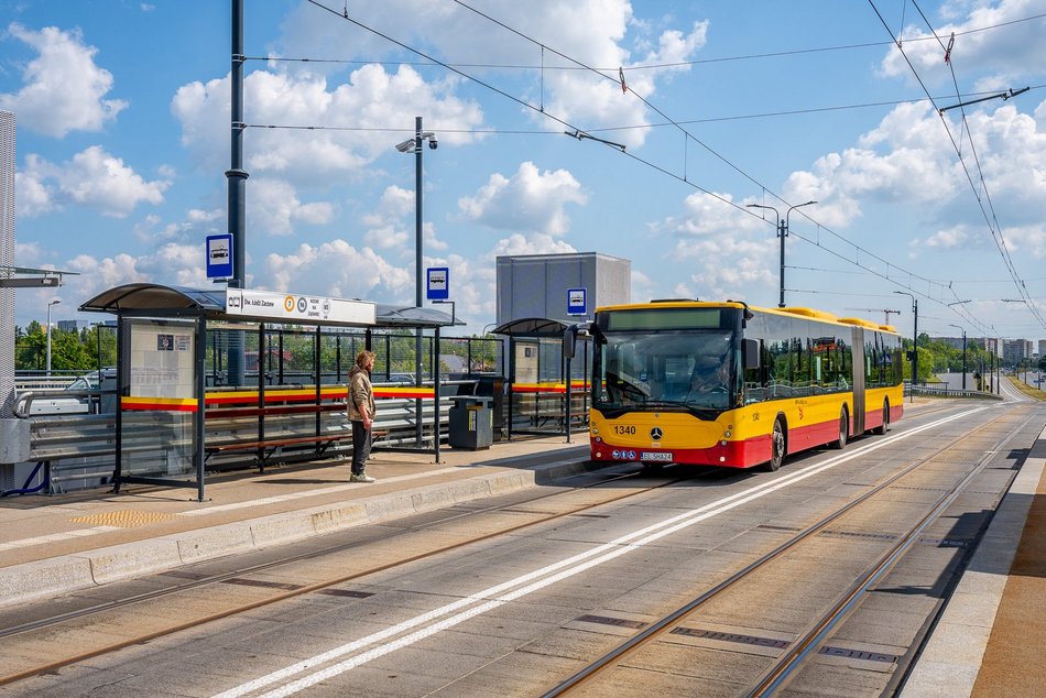 Łódź. Przystanek MPK Łódź