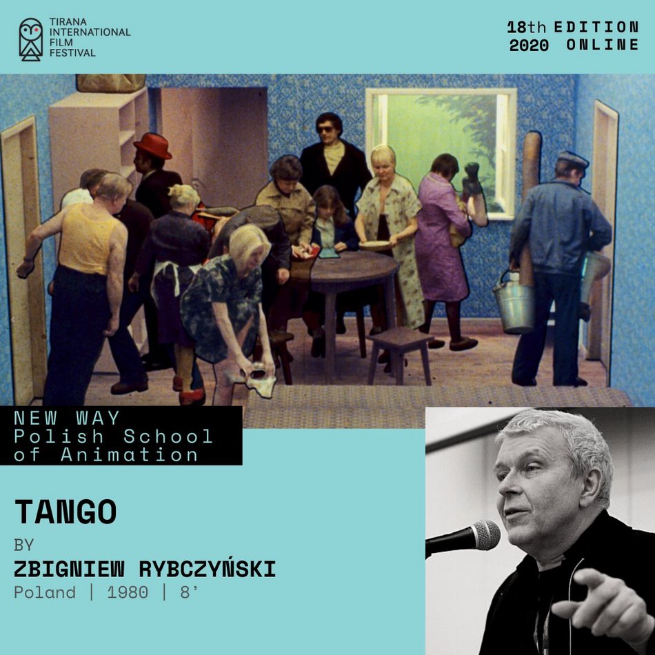 Łódź. Łodzianin Zbigniew Rybczyński i jego oscarowe „Tango” na plakacie jednego z festiwali filmowych