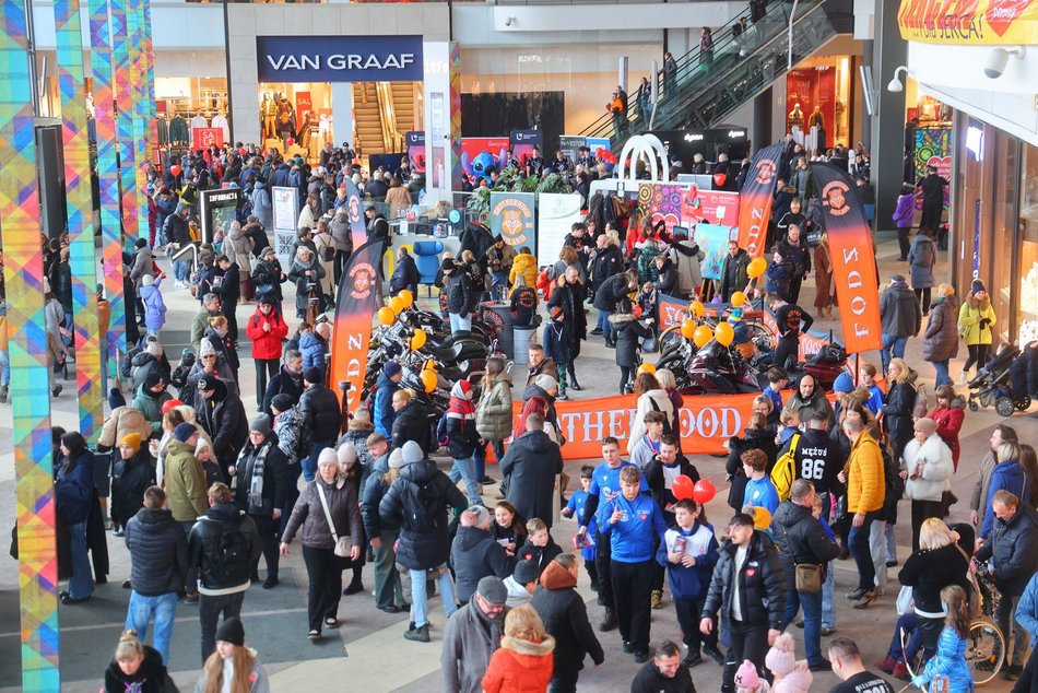 Łódź. Byłeś w Manufakturze na WOŚP 2026 w Łodzi? Znajdź się na zdjęciach!