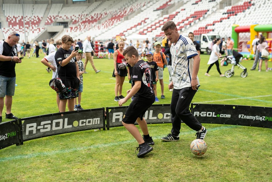Piknik sportowy na stadionie ŁKS