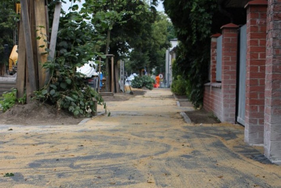 Remont Dubois w Łodzi wre. Chodnik już niemal ułożony!