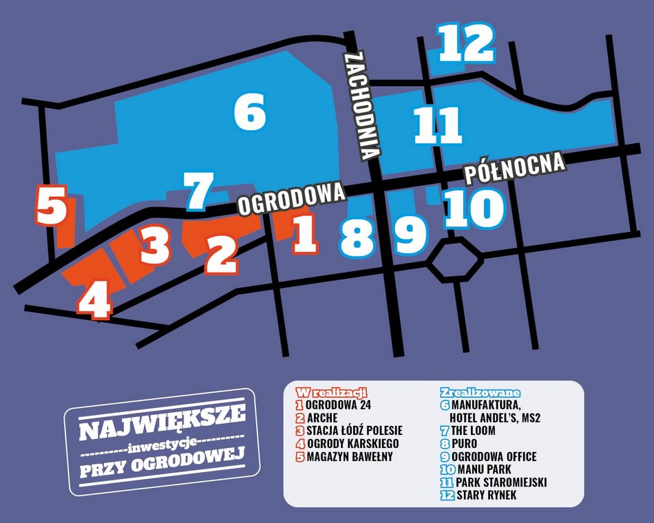 Łódź. Ogrodowa - mapa