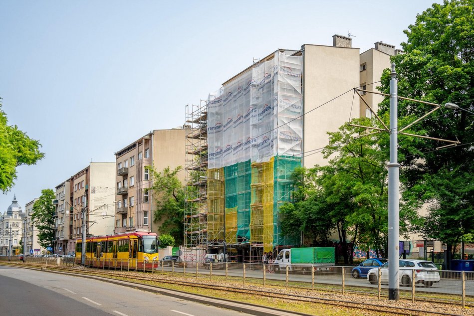 Łódź. Remont modernistycznej kamienicy przy Kościuszki