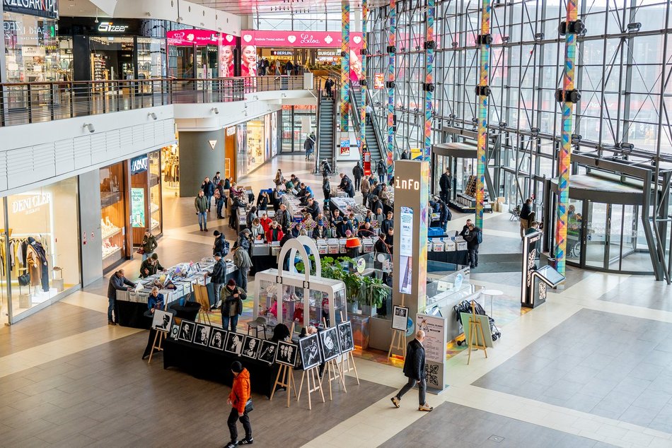 Łódź. Giełda winyli w Manufakturze