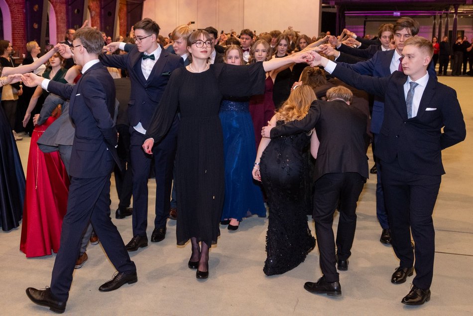 Łódź. Studniówka I LO w Łodzi