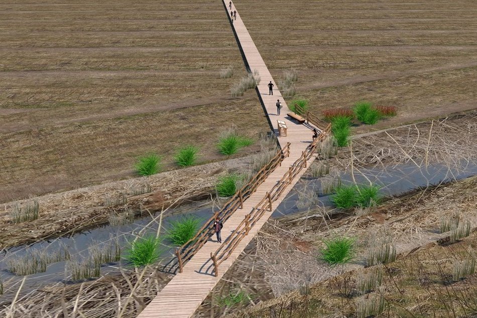 Nowa atrakcja w Łódzkiem! Kładka do średniowiecznego grodziska