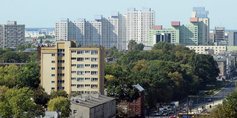 Manhattan w Łodzi. Mija 50 lat od rozpoczęcia budowy drapaczy chmur w centrum miasta