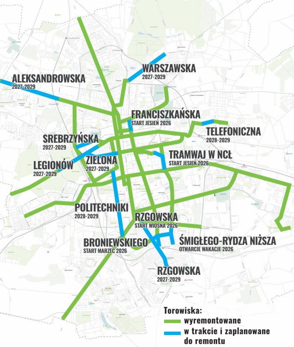 Łódź. Wielkie inwestycje tramwajowe
