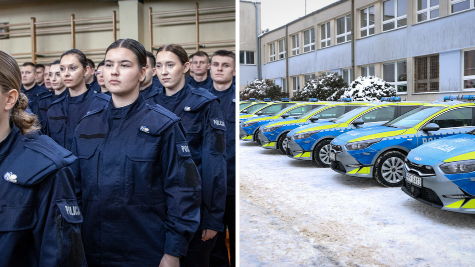 Łódź. Policja w Łodzi powiększa swoje szeregi i flotę! Aż 129 nowych funkcjonariuszy oraz 46 radiowozów