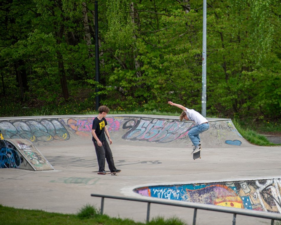 Łódź. Skatepark Widzew (ul. Przybyszewskiego)