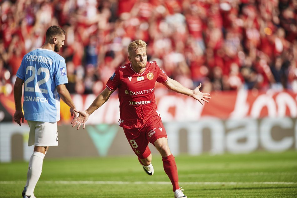 piłkarze na murawie