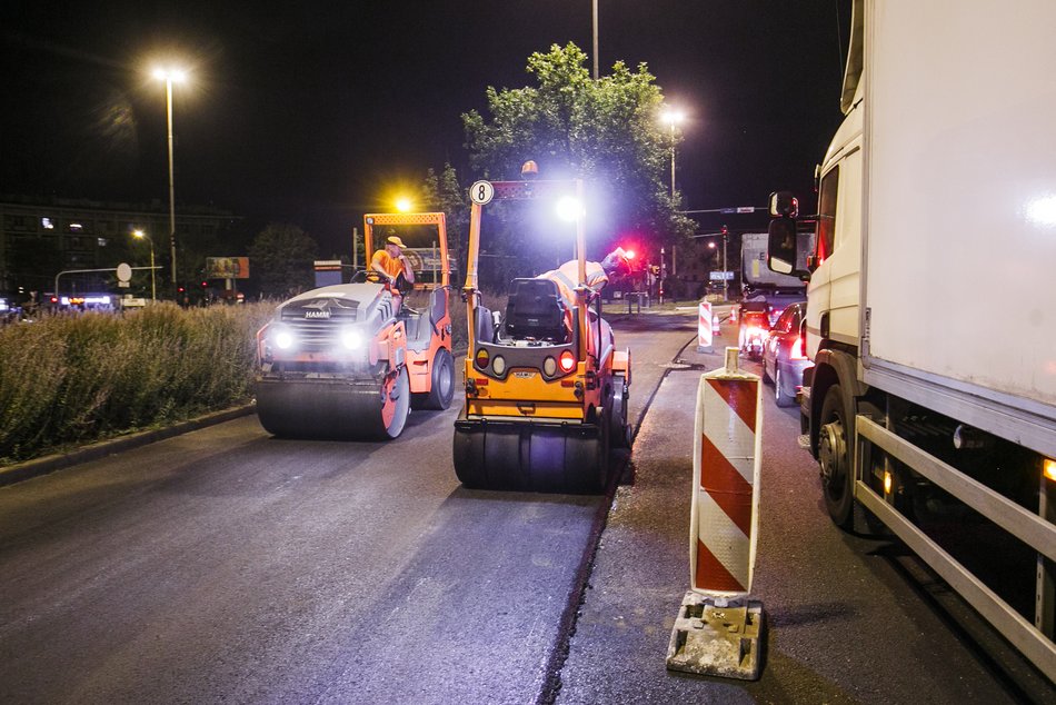 Nocne prace na ul. Kopcińskiego