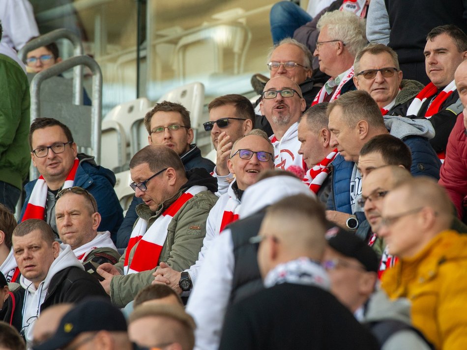 Kibice podczas meczu ŁKS Łódź - Puszcza Niepołomice