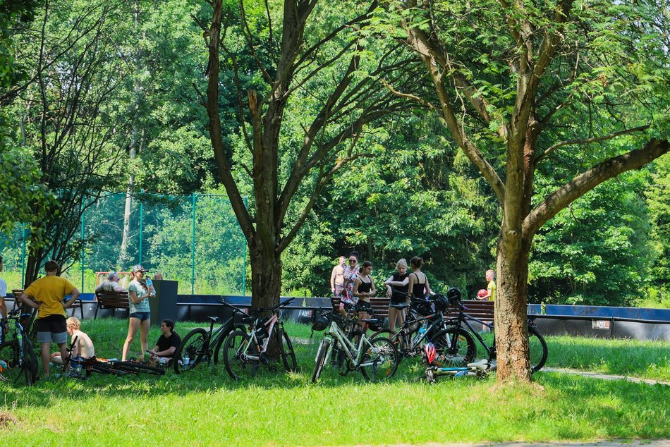 Łódź. Park na Młynku w Łodzi
