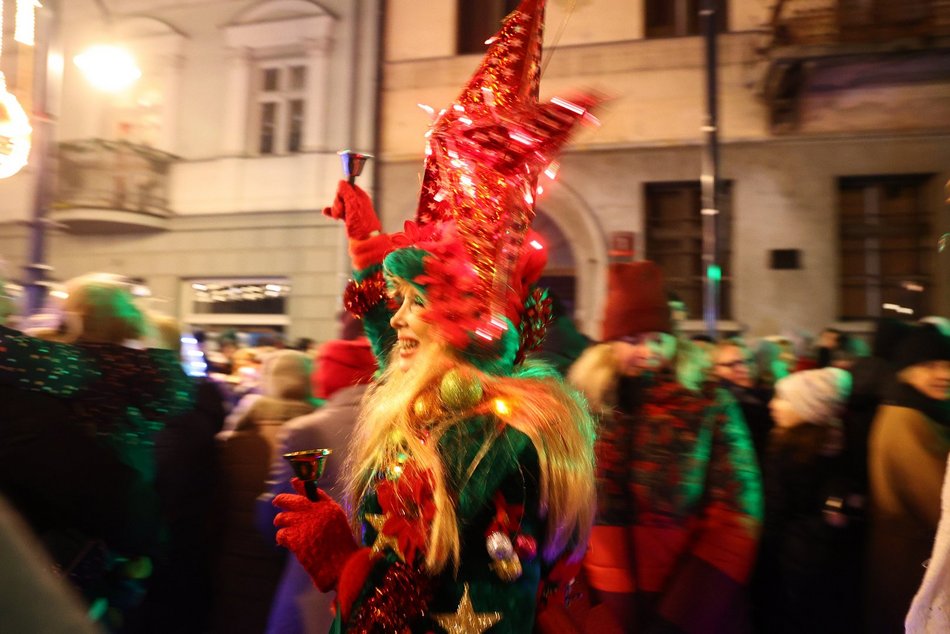 Świąteczna iluminacja Piotrkowskiej Łódź