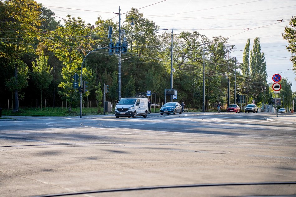 Skrzyżowanie Przybyszewskiego z Kilińskiego otwarte