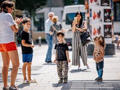 Piknik w pasażu Majewskiego przy Włókienniczej