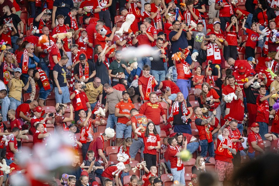 Kibice na meczu Widzew Łódź z Piastem Gliwice!