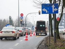 Skrzyżowanie ul. Milionowej i al. Śmigłego-Rydza w Łodzi