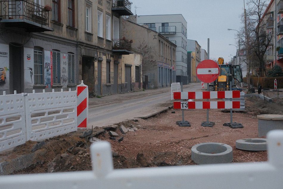 Łódź. Remont ul. Przędzalnianej w Łodzi