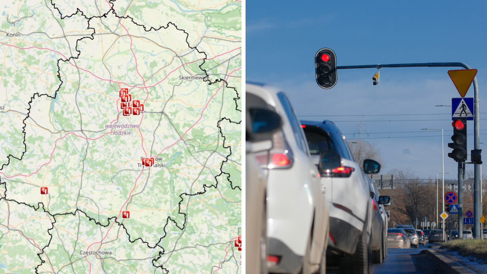 Łódź. Ile systemów RedLight jest w Łódzkiem? Na tych skrzyżowaniach są kamery