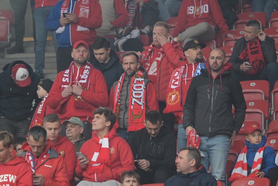 Łódź. Kibice na meczu Widzew Łódź - Bruk-Bet Termalica Nieciecza. Byłeś/aś? Znajdź się w galerii!