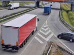 Łódź. Jechała pod prąd na autostradzie A1. Podróż do Łodzi, mogła skończyć się w Katowicach