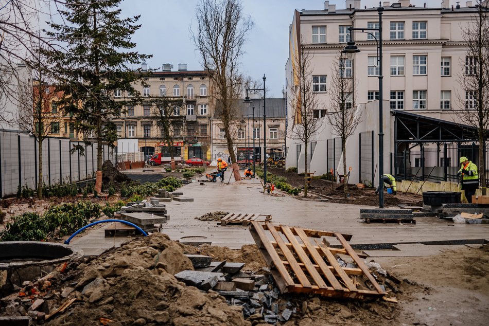 Pasaż do Manufaktury na finiszu budowy