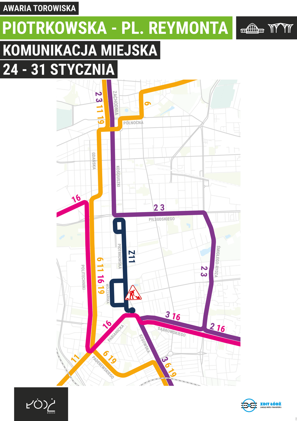 Łódź. Piotrkowską nie pojadą tramwaje MPK