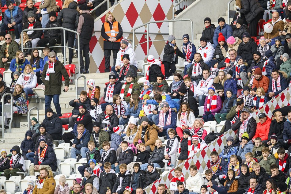 Kibice na meczu ŁKS Łódź - Ruch Chorzów