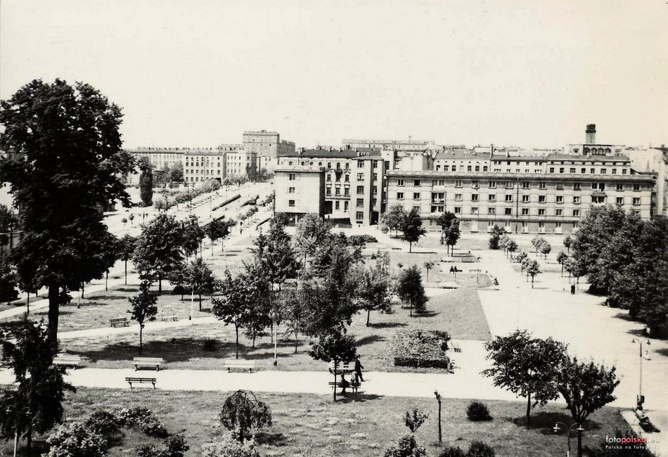 Łódź. Park Staromiejski w Łodzi - lata 1960-1970