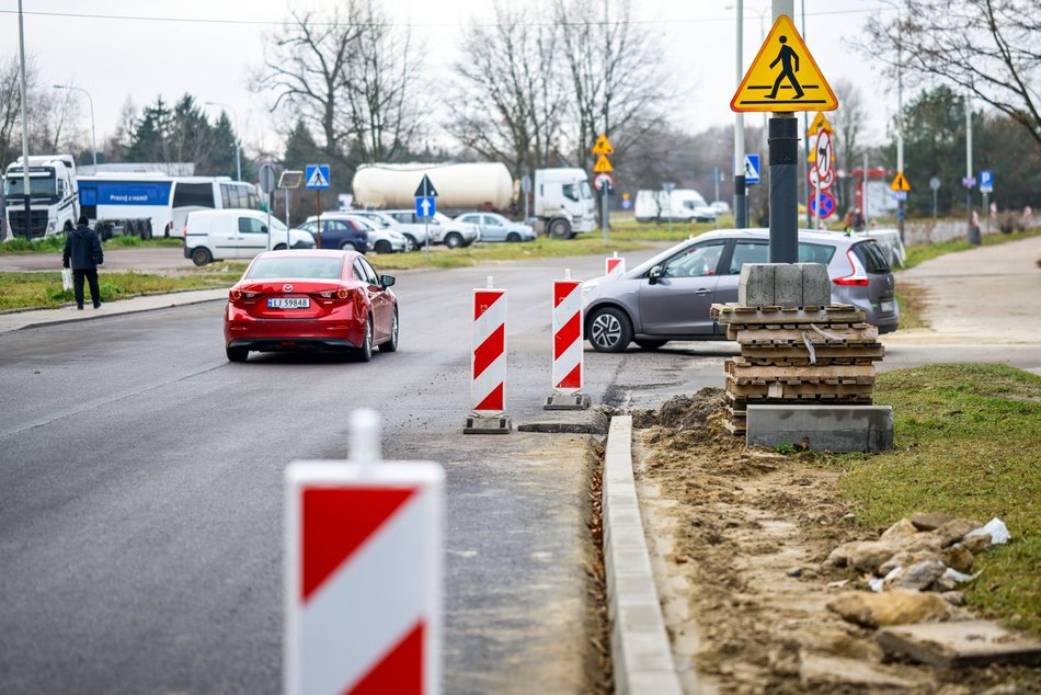 Łódź. Remont Maratońskiej